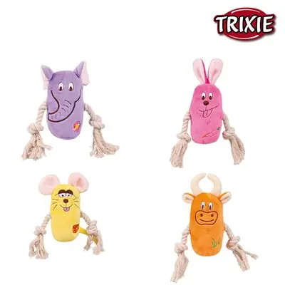 TRİXİE PELUŞ İPLİ KÖPEK OYUNCAĞI 13 CM
