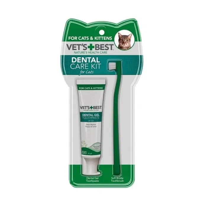 VET'S BEST KEDİLER İÇİN AĞIZ VE DİŞ BAKIM SETİ 16,5CM/45GR