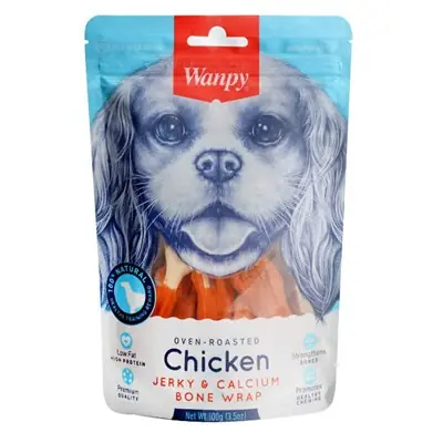 WANPY OVEN ROASTED TAVUK SARGILI KALSİYUM TAKVİYELİ 100 GR KÖPEK ÖDÜLÜ
