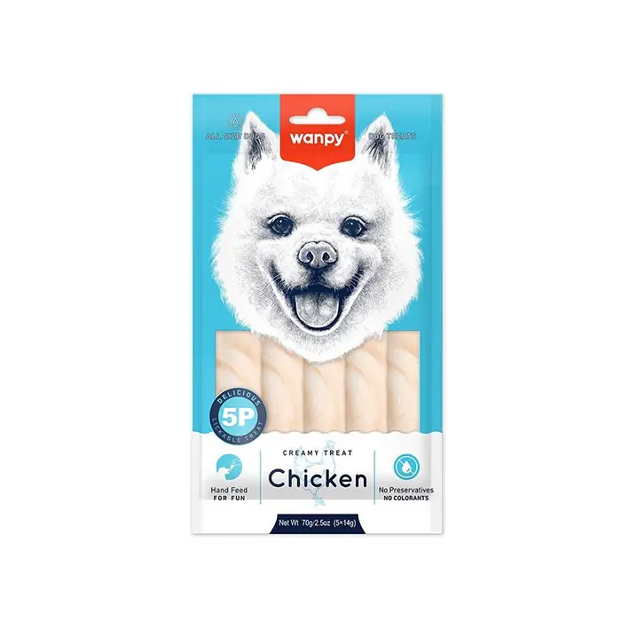 WANPY TAVUKLU LİKİT KÖPEK ÖDÜLÜ 5X14 GR