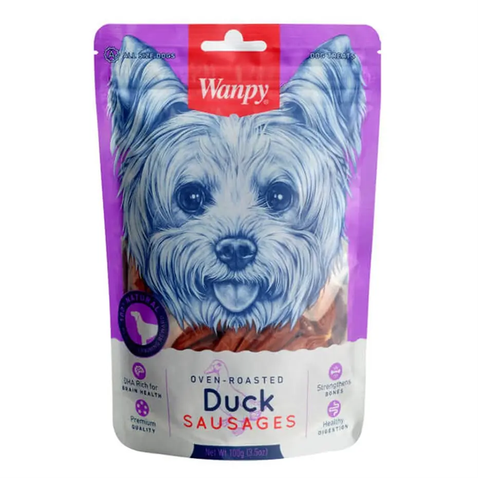 WANPY ÖRDEK ETLİ SOSİS KÖPEK ÖDÜLÜ 100 GR