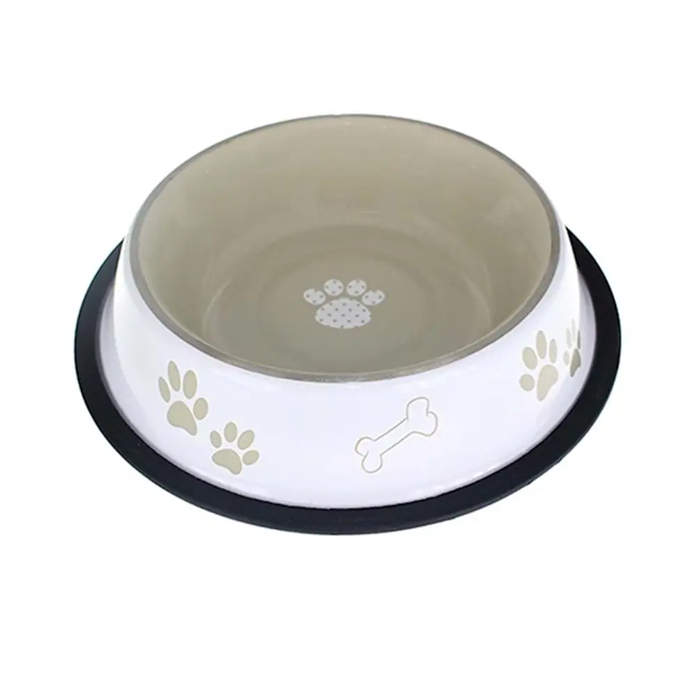 ZAMPA KAYMAZ TABANLI GRİ DESENLİ MAMA VE SU KABI 16 OZ
