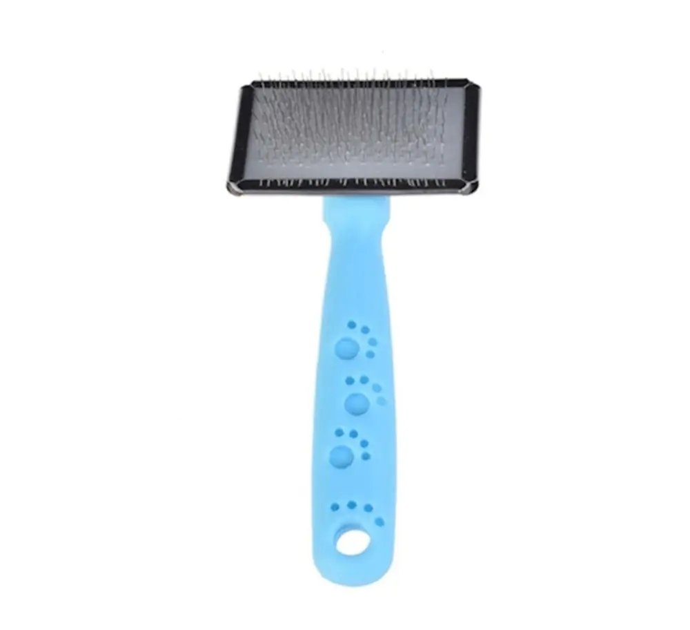 ZAMPA İNCE TELLİ KEDİ VE KÖPEK FIRÇASI SMALL 14X6 CM MAVİ