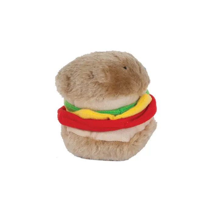 ZOOBİLEE PELUŞ HAMBURGER SESLİ KÖPEK OYUNCAĞI ORTA BOY