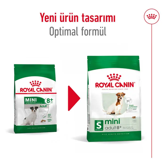ROYAL CANİN MİNİ ADULT +8 KÜÇÜK IRK YAŞLI KÖPEK MAMASI 2 KG
