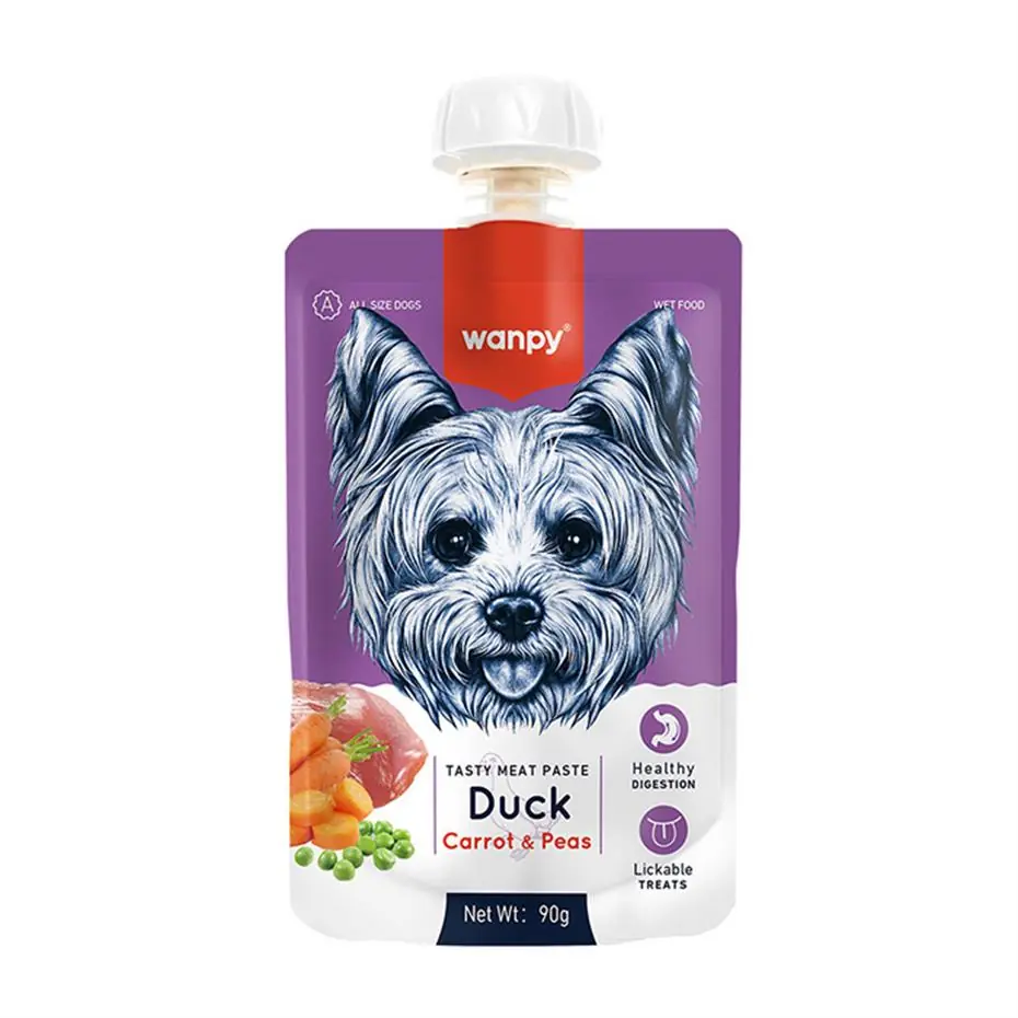 WANPY TAZE ÖRDEKLİ-HAVUÇLU KÖPEK ET EZMESİ 90 GR