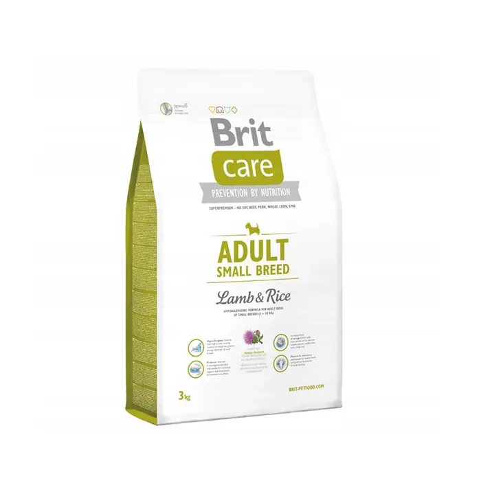 BRİT CARE HYPO YETİŞKİN KÜÇÜK IRK KUZU ETLİ PİRİNÇLİ KÖPEK MAMASI 3 KG