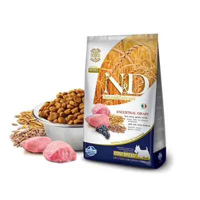 N&D KUZU ETLİ YABAN MERSİNLİ KÜÇÜK IRK DÜŞÜK TAHILLI YETİŞKİN KÖPEK MAMASI 7KG