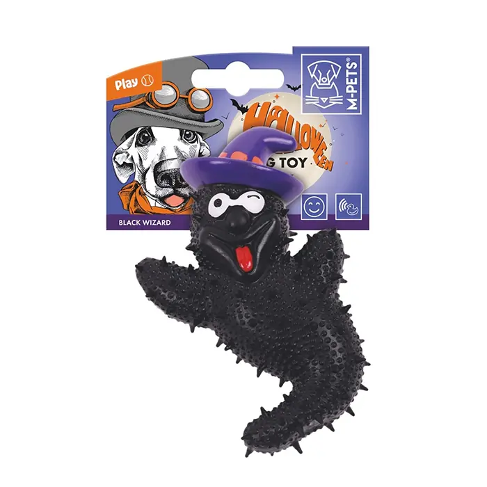 M-PETS HALLOWEEN BLACK WİZARD KÖPEK OYUNCAĞI