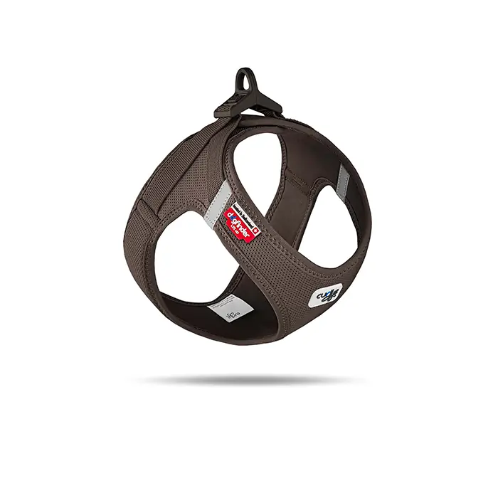 CURLİ VEST HARNESS CLASP AİR-MESH KÖPEK GÖĞÜS TASMASI BROWN SMALL