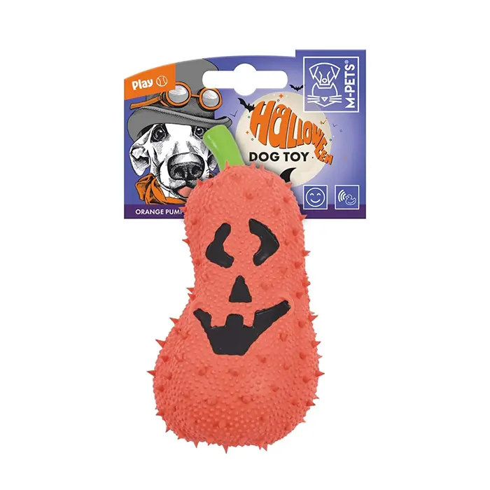 M-PETS HALLOWEEN ORANGE PUMPKİN KÖPEK OYUNCAĞI