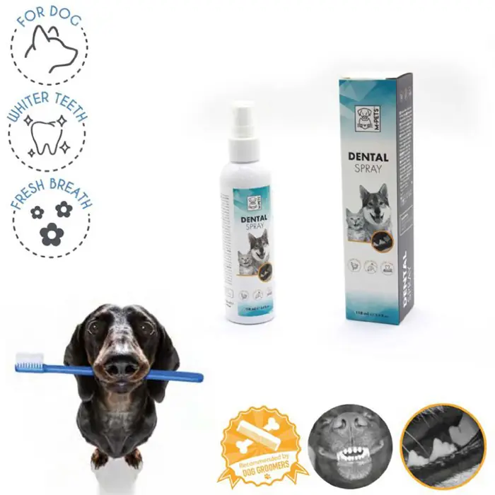 M-PETS DENTAL SPRAY KEDİ KÖPEK DİŞ SPREYİ 118ML