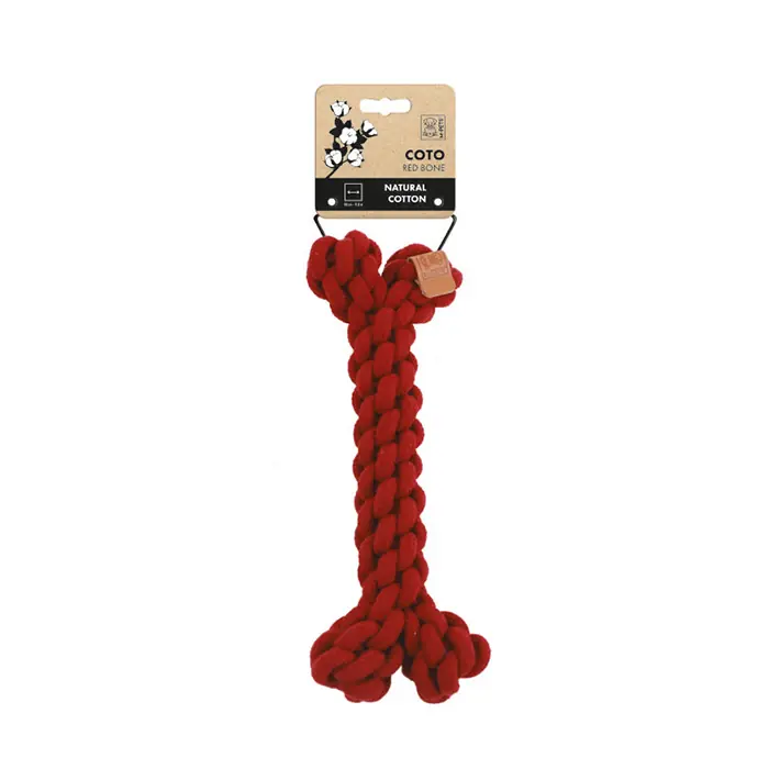 M-PETS COTO RED BONE ÖRGÜ KEMİK KÖPEK OYUNCAĞI 30CM