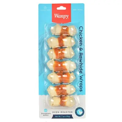WANPY TAVUK SARGILI 7'Lİ ÇİĞNEME KEMİĞİ 90 GR KÖPEK ÖDÜLÜ