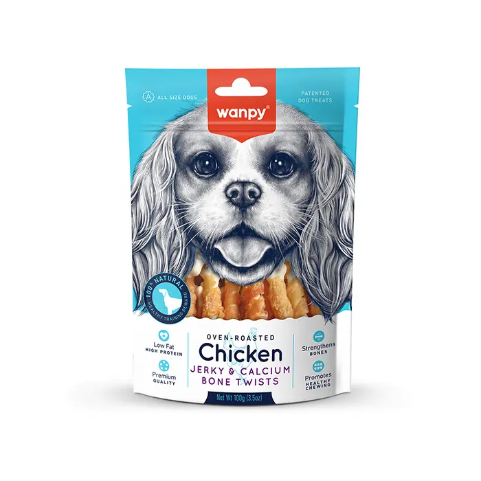 WANPY KALSİYUMLU GERÇEK TAVUK SARGILI KÖPEK ÖDÜLÜ 100GR
