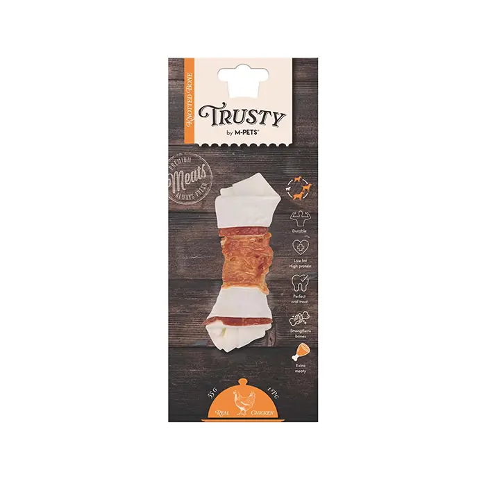 M-PETS TRUSTY EXTRA TAVUKLU DÜĞÜMLÜ KÖPEK ÖDÜLÜ 55GR 12,7CM