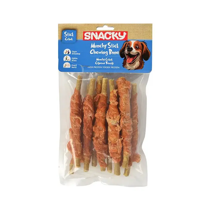 SNACKY TAVUK SARGILI MUNCHY KÖPEK ÖDÜLÜ 120GR 13CM
