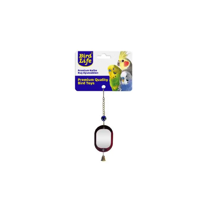 BIRDLIFE AKRİLİK ORTA ÇERÇEVELİ AYNALI KUŞ OYUNCAĞI