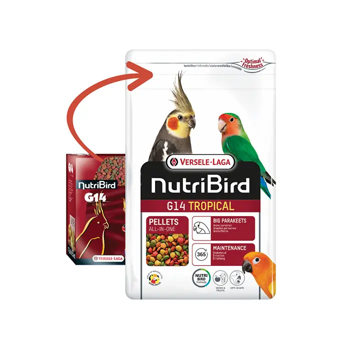 VERSELE LAGA NUTRİBİRD G14 TROPİCAL PELET PARAKET YEMİ 1KG