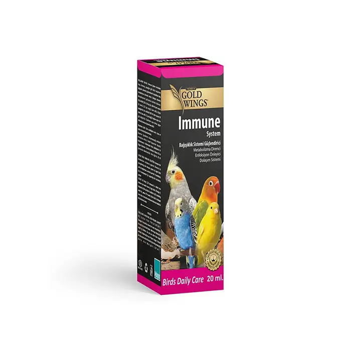 GOLD WİNGS IMMUNE SYSTEM KUŞLAR İÇİN BAĞIŞIKLIK SİSTEMİ GÜÇLENDİRİCİ SIVI VİTAMİN 20ML