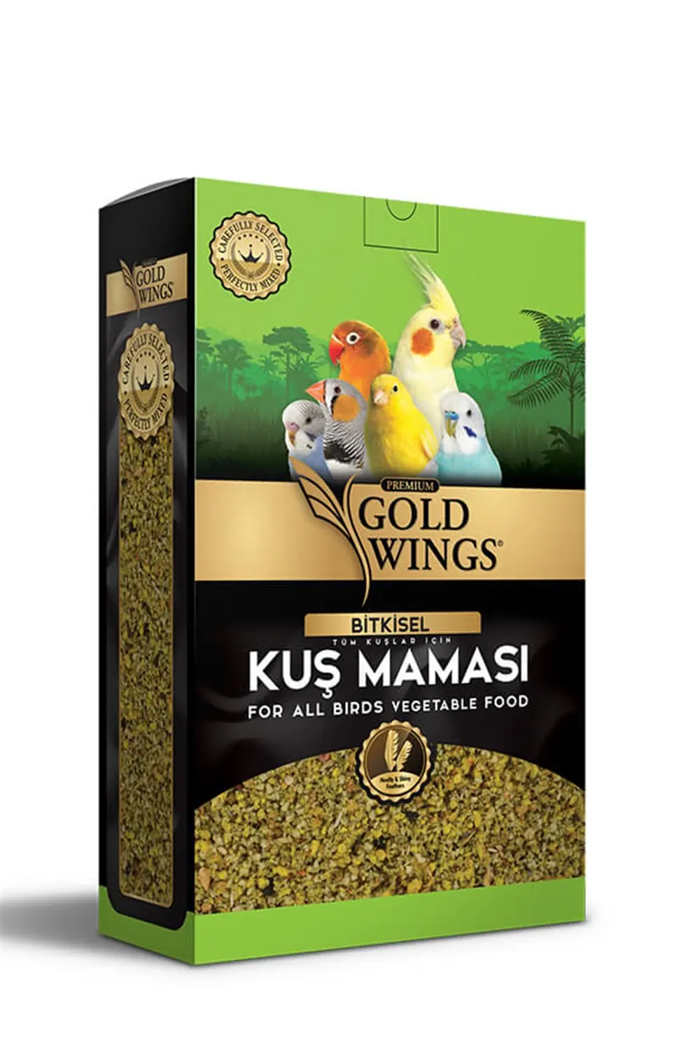 GOLD WİNGS PREMİUM BİTKİSEL KUŞ MAMASI 1 KG