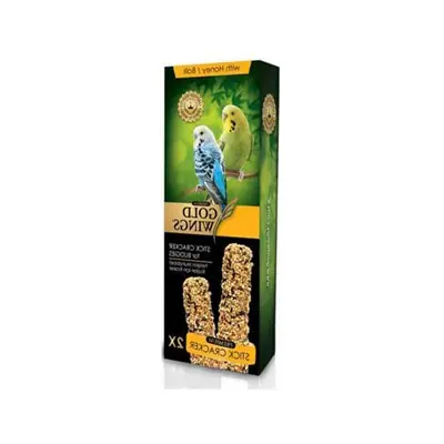 GOLD WİNGS PREMİUM MUHABBET KUŞU BALLI KRAKER 2 'Lİ
