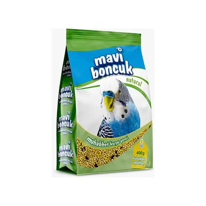 MAVİ BONCUK KABUKSUZ MUHABBET KUŞU YEMİ 400GR