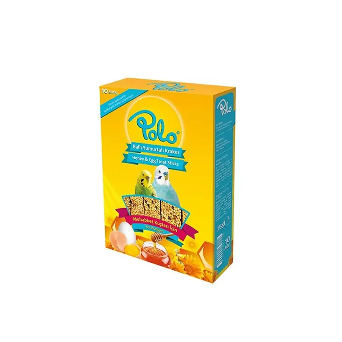 POLO BALLI YUMURTALI MUHABBET KUŞU KRAKERİ 10LU PAKET