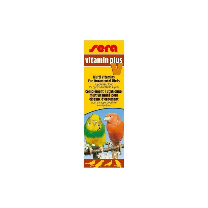 SERA VİTAMİN PLUS V KUŞLAR İÇİN SIVI MULTİVİTAMİN KATKISI 15 ML