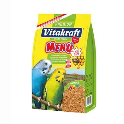 VİTAKRAFT MENÜ PREMİUM MUHABBET KUŞU YEMİ 500 GR