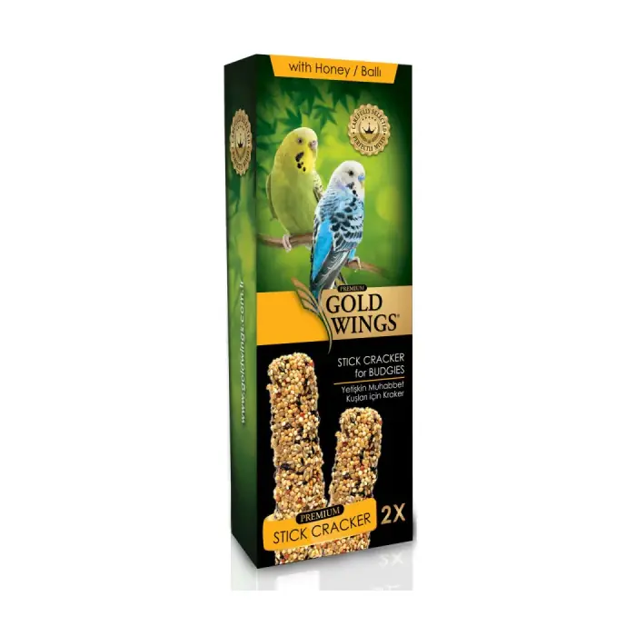 GOLD WİNGS BALLI MUHABBET KUŞU KRAKERİ 2 'Lİ