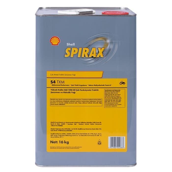 SHELL SPİRAX S4 TXM 10W-30 16 LİTRE YAĞ