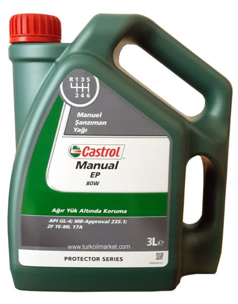 CASTROL MANUAL EP 80W - 3 LİTRE ŞANZIMAN YAĞI