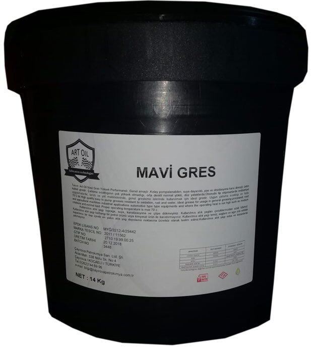ARTOİL KALSİYUM MAVİ GRES NLGI 3 - 14 KG GRES YAĞI