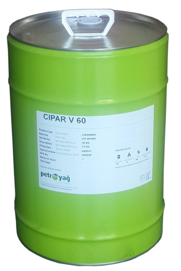 CİPAR V 60 - 16 KG ALÜMİNYUM VE ÇELİK ÇEKME YAĞI UÇUCU