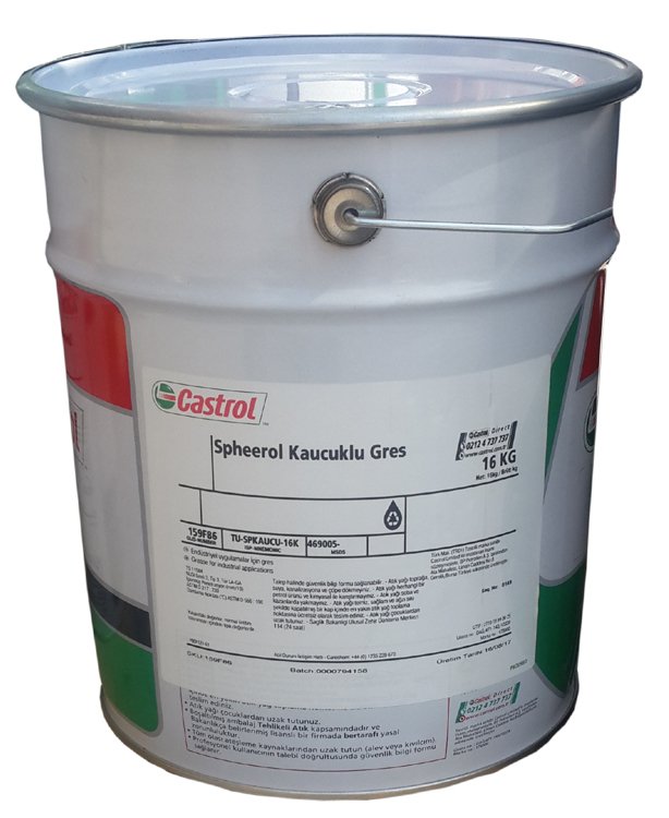 CASTROL SPHEEROL KAUÇUKLU GRES -16 KG GRES YAĞI