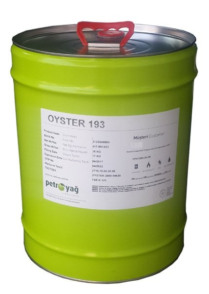 OYSTER 193 - 16 KG NSF H1 ONAYLI BEYAZ YAĞI