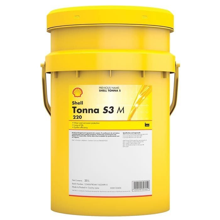 SHELL TONNA S3 M 220 - 20 LİTRE KIZAK YAĞI