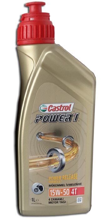 CASTROL POWER 1 4T 15W-50 - 1 LİTRE MOTOSİKLET YAĞI