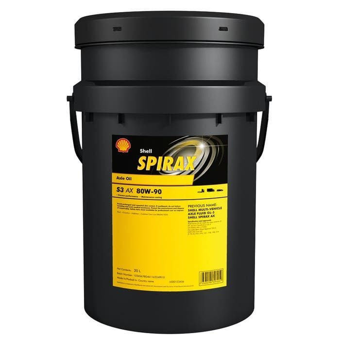 SHELL SPİRAX S3 AX 80W-90 - 20 LİTRE YAĞ